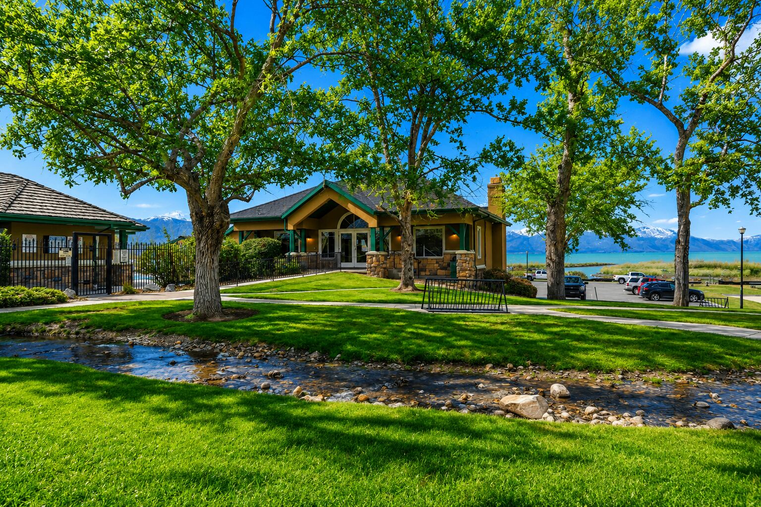 Lakeside clubhouse